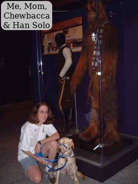 Me, Mom, Chewbacca, & Han Solo